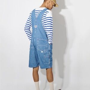 Bubba Brand Over Y’all’s Blue Denim Overall Shorts